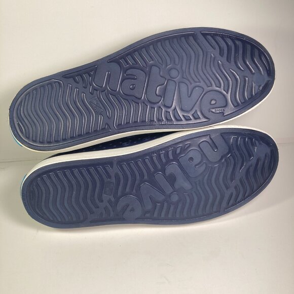 Native Jefferson Slip-On / Men\'s 9 /Women\'s 11 / Blue & White